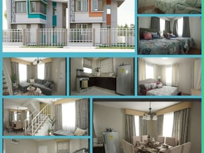 Modern 2 storey,3BR ,1TB, dining area, kitchen area, service and carport at Brgy. Sta.  Cruz Porac Pampanga - rental in Porac