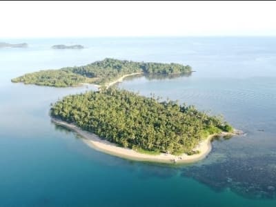White sand Private Twin island