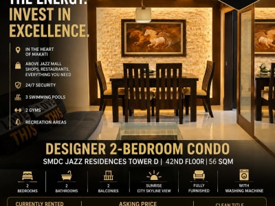 2-bedroom unit at SM Jazz Residences for sale