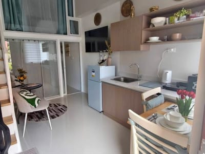 Available for Rent Long-term Aug. 2 Bedroom 43k include dues. Fully finished. Pool view. Ground
