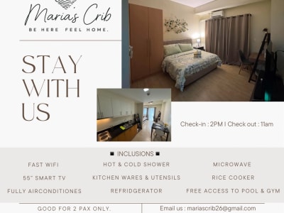 Marias Crib 15V Lafayette Studio Condo-Fully Furnished