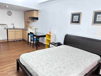 Furnished studio unit for rent in Elizabeth Place Makati