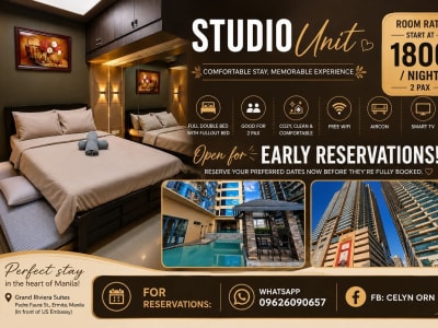 GRAND RIVIERA SUITE STAYCATION NEAR US EMBASSY