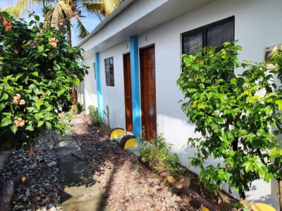 Beachfront one bedroom at Oceanfront Beach Resort in Funda-Dalipe - rental in San Jose de Buenavista