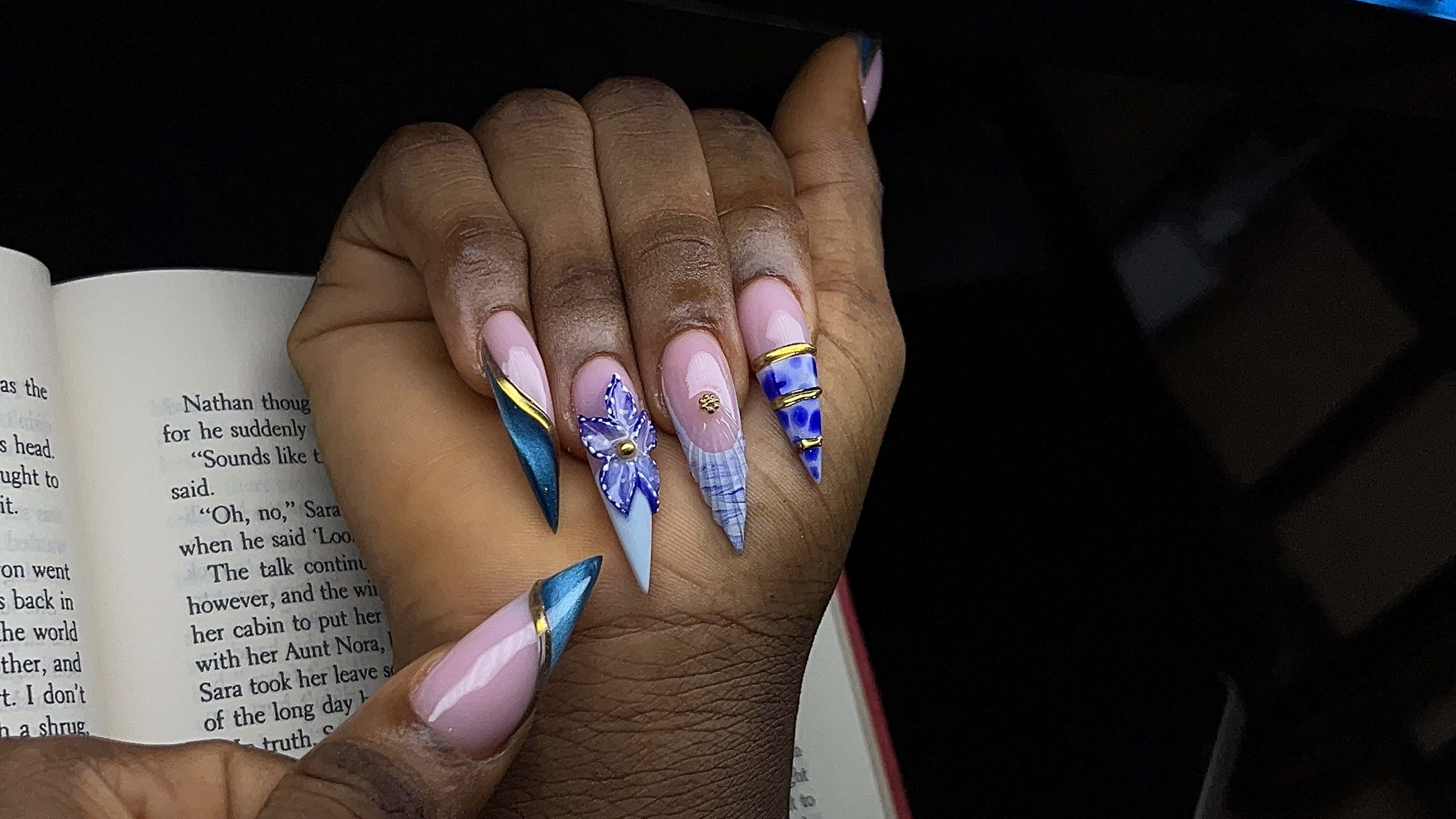 Malik Nails & Beauty signature nail design 5