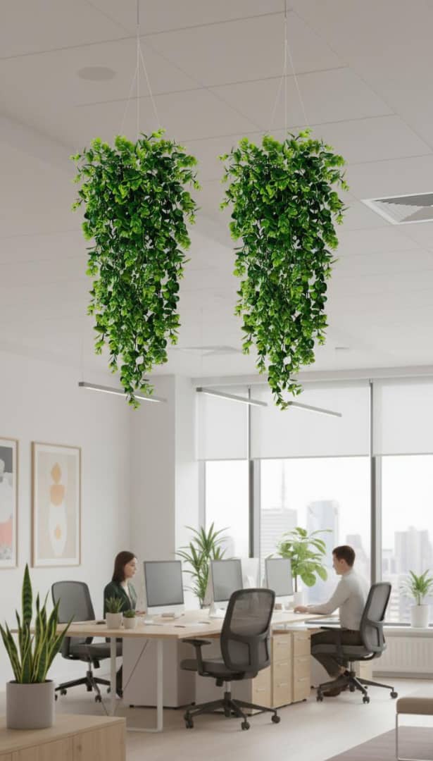 Realistic Faux Eucalyptus Hanging Plant | Perfect Zero-Maintenance 2