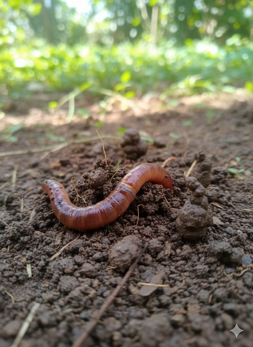 lively discussion about Earthworm casting
