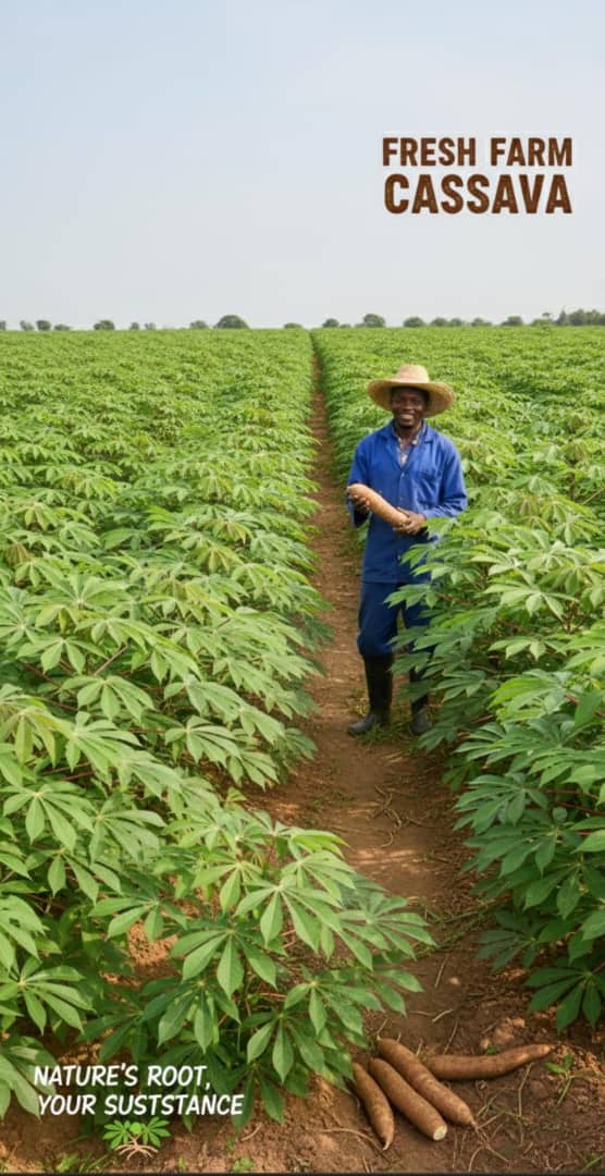High-Yield Freshly Harvested Cassava Tubers - Available in Bulk (Acres)