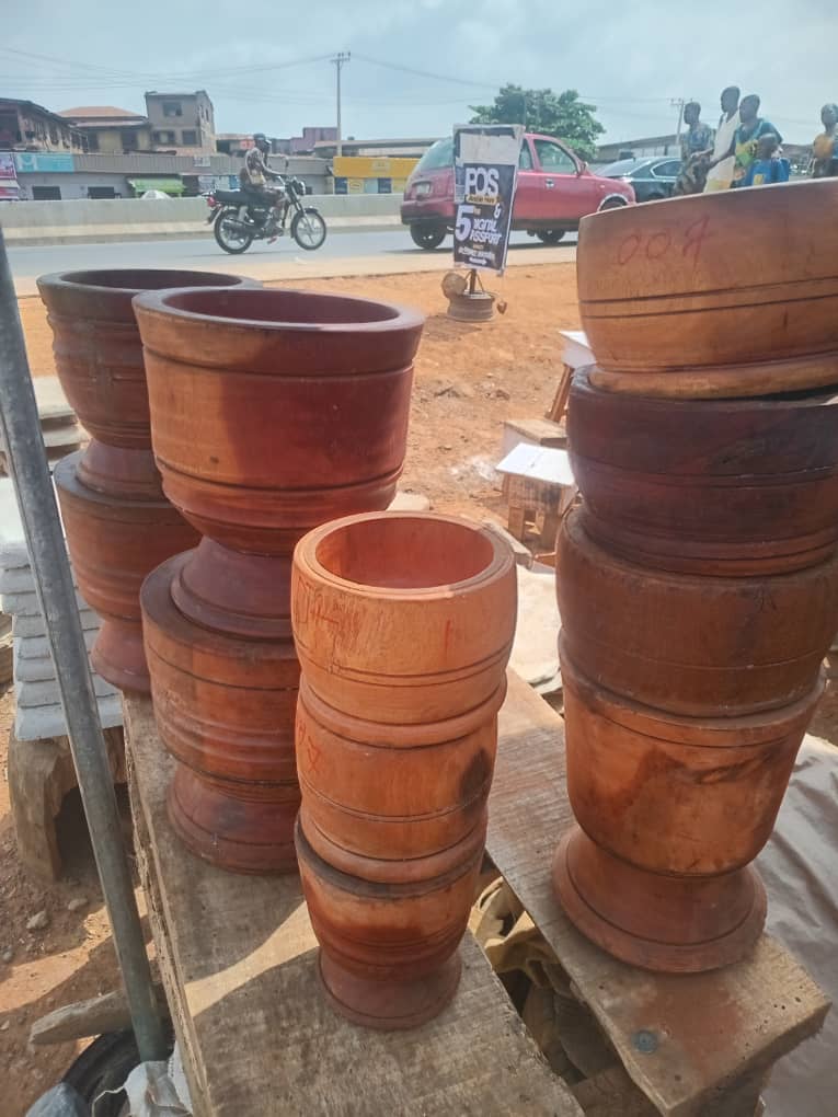 Premium Hand-Carved Wooden Mortar & Pestle – ₦30,000 3