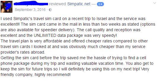 sim card for israel