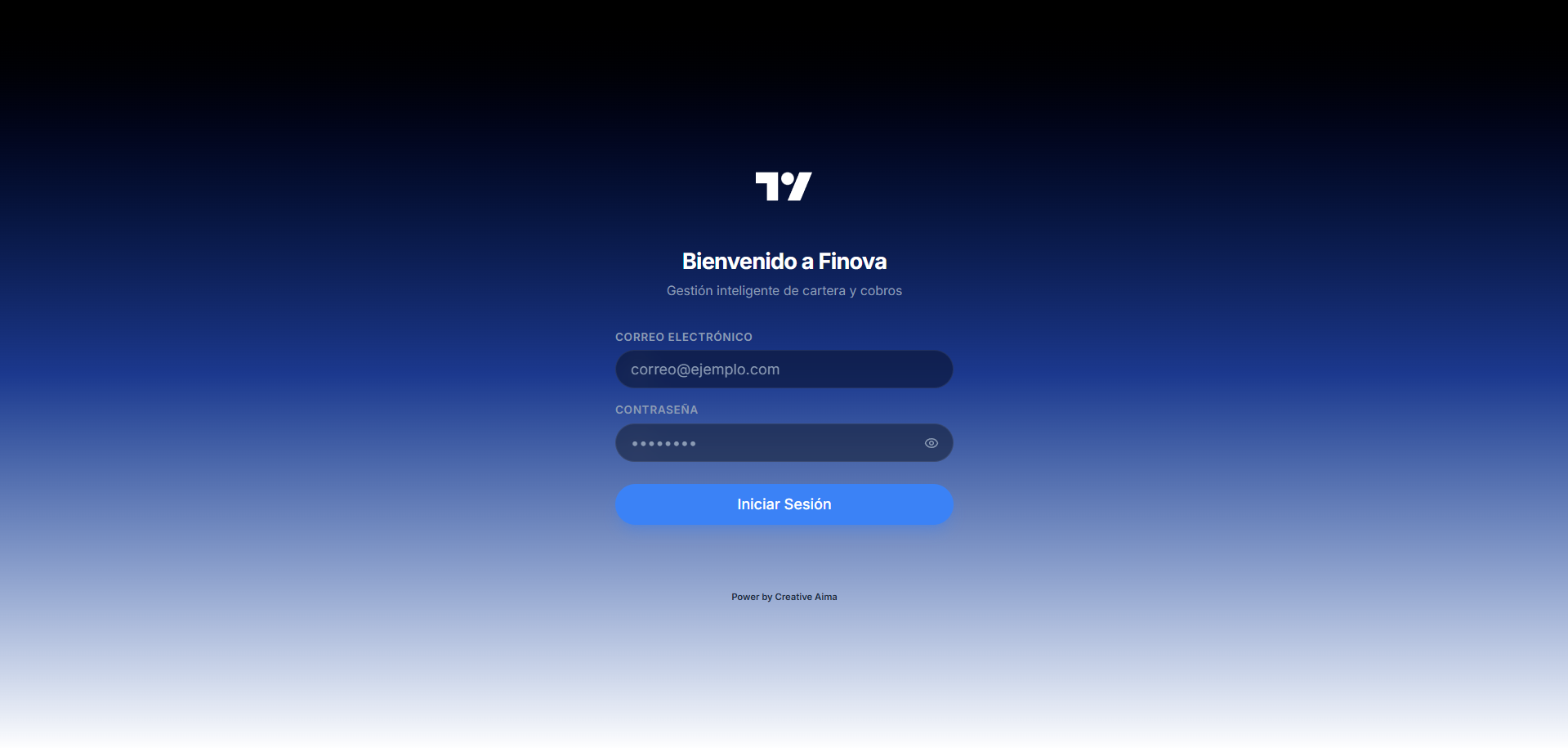 Finova — sitio web desktop