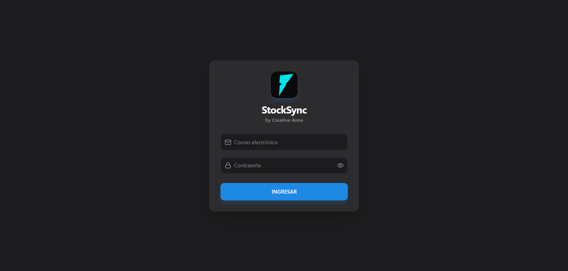Stocksync — sitio web desktop