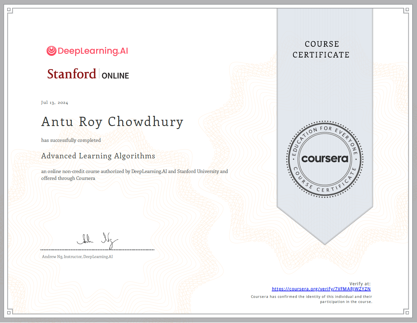 Advanced Learning Algorithms