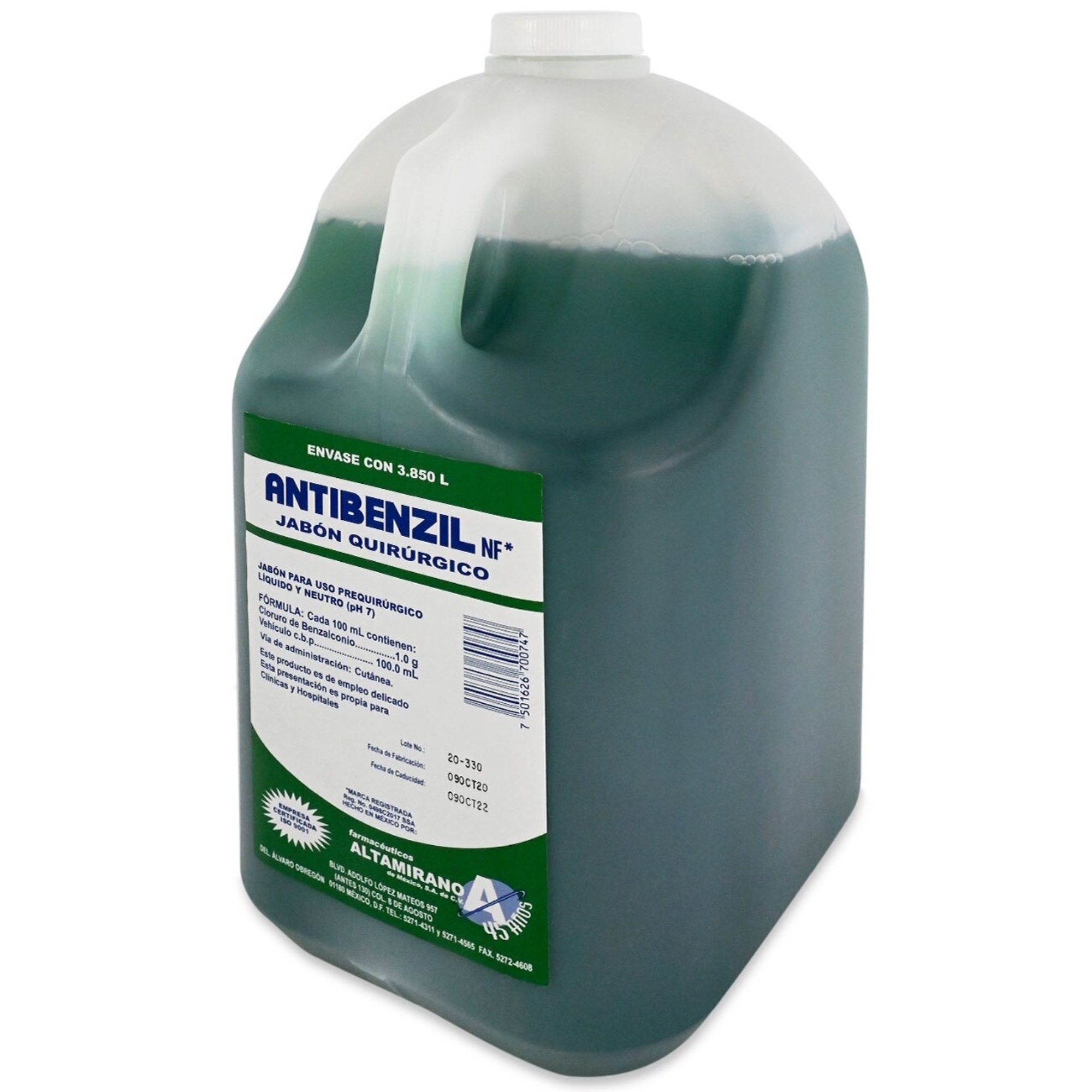 JABON QUIRURGICO ANTIBENZIL 3.850L