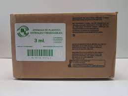 JERINGA DESECHABLE 3 ML CON AGUJA 21X32 100 PIEZAS