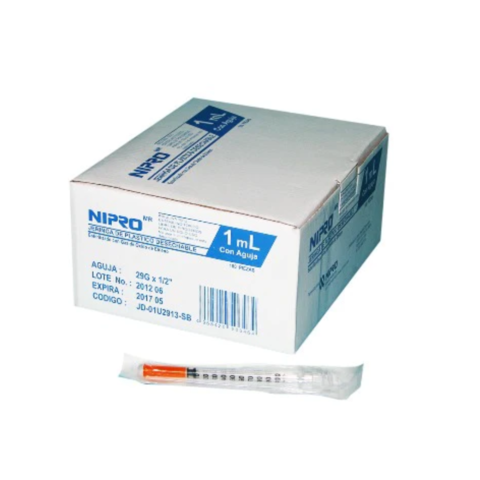 JERINGA INSULINA 1ML 30G x 1/2 (030 x 13 MM)