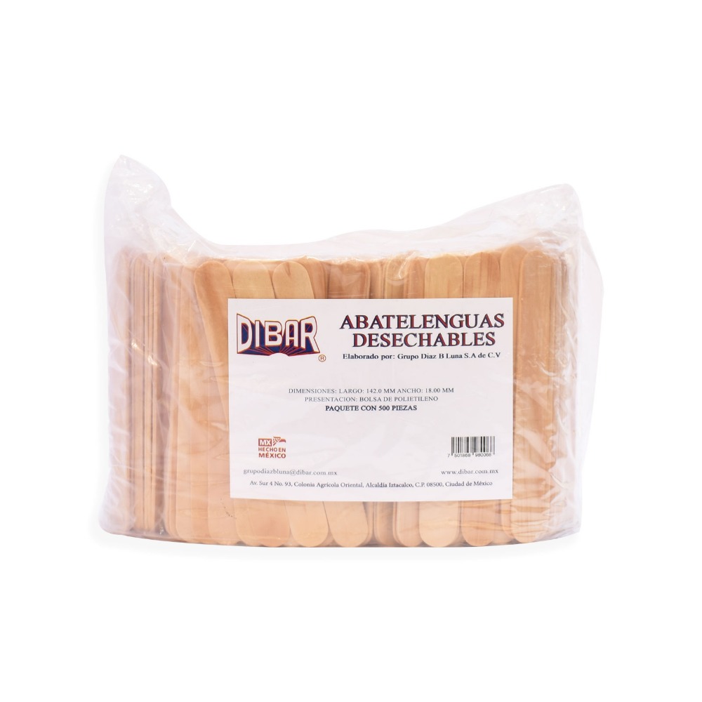 ABATELENGUAS DESECHABLE 500 PZA
