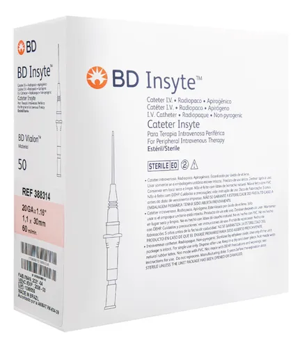 CATETER INSYTE No. 20 C/50