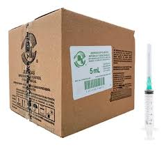 JERINGA DESECHABLE 5 ML CON AGUJA 21X32 100 PIEZAS