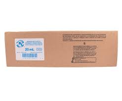 JERINGA DESECHABLE 20 ML SIN AGUJA CON 50 PIEZAS