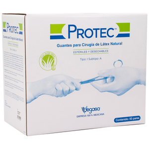 GUANTE PARA CIRUJANO CON ALOE PROTEC No. 6 1/2 - 8