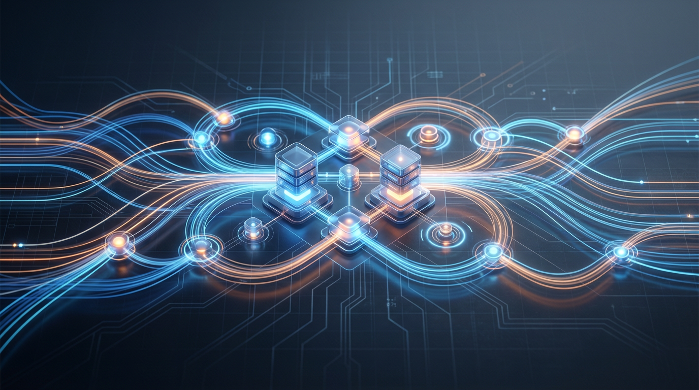 REST API data flow visualization showing automated data extraction from API endpoints