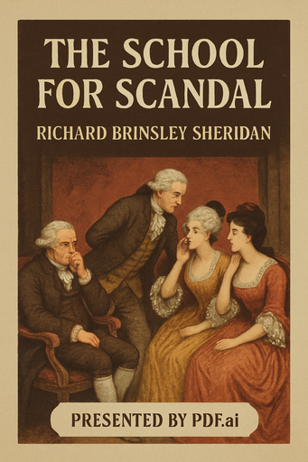 The School for Scandal by Sheridan, Richard Brinsley, 1751-1816