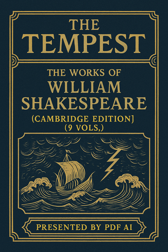 The Tempest The Works of William Shakespeare [Cambridge Edition
