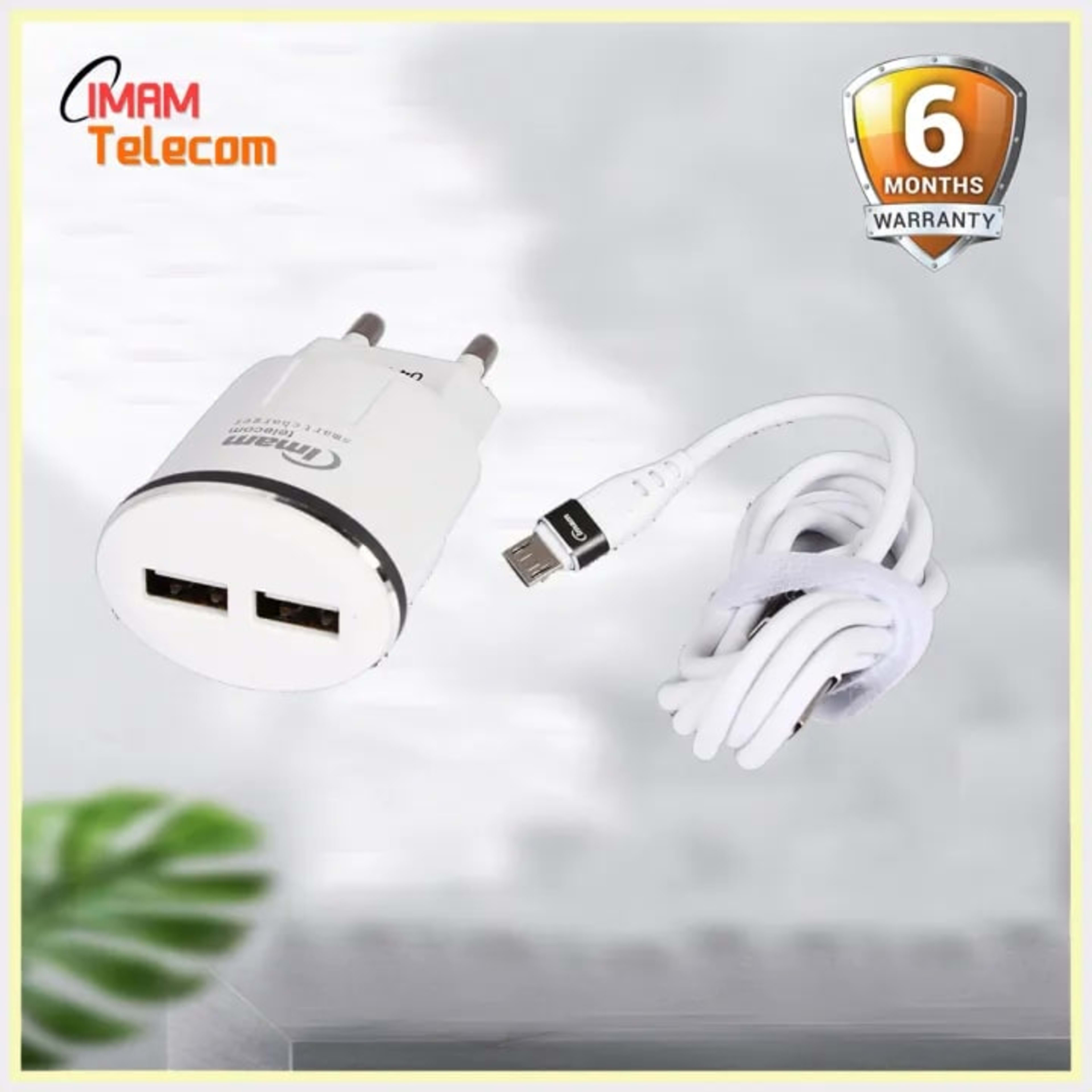 USB Mobile Charger 2 Port Imam Telecom USB Mobile Charger