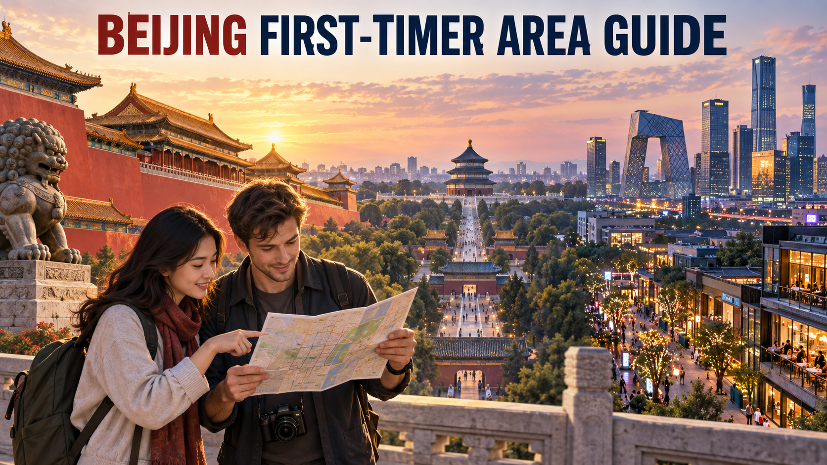 First-time visitors comparing Beijing's imperial core, central south axis and modern eastern district
