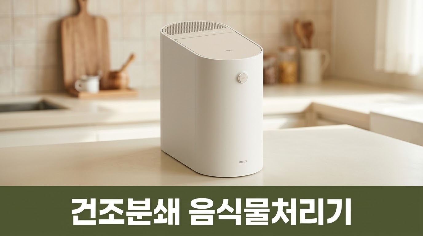 미닉스 더플렌더 Max 건조분쇄 음식물처리기 주방 연출 썸네일