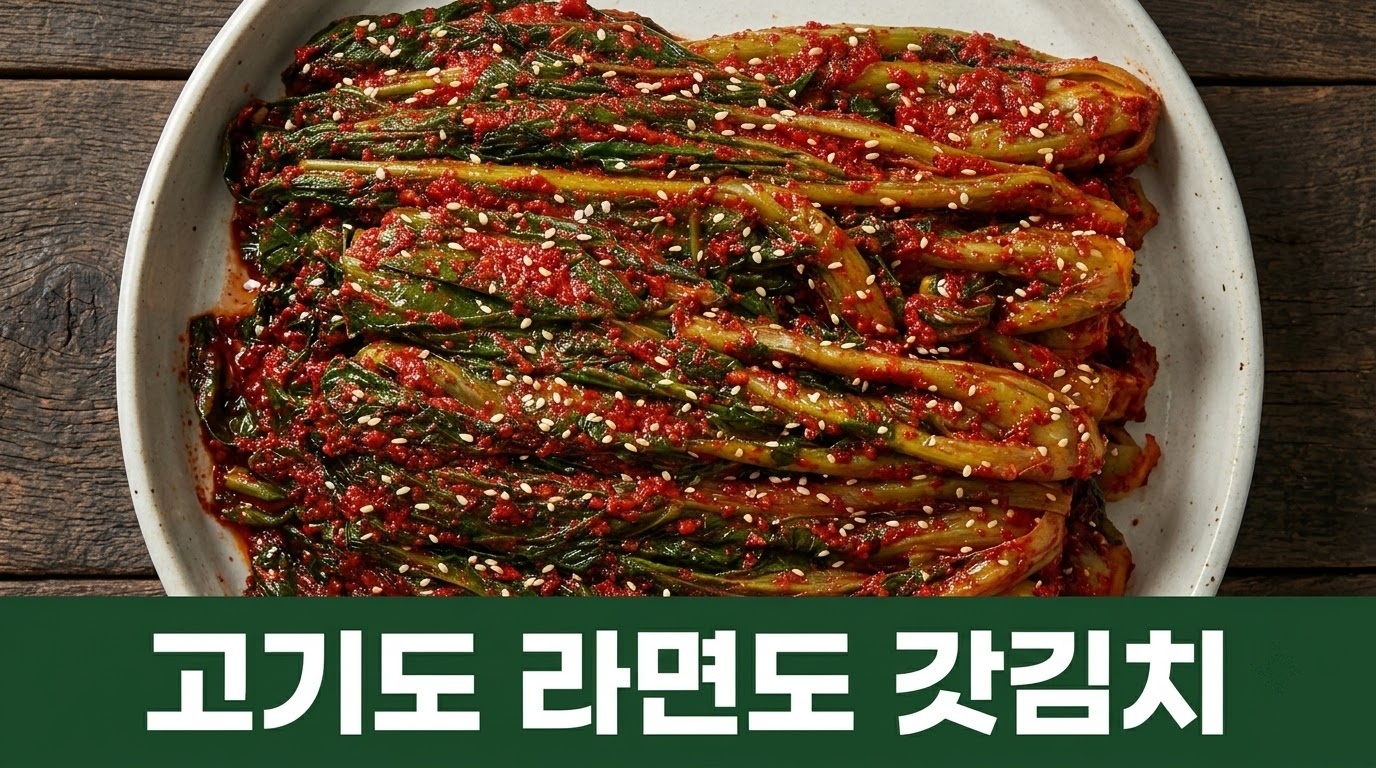 100% 국산 돌산갓김치 고기도 라면도 갓김치 썸네일