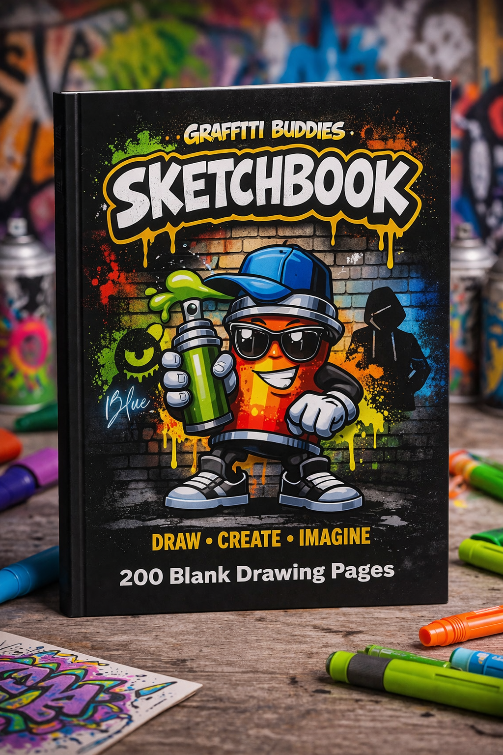 Graffiti Buddies Sketchbook Blue Edition