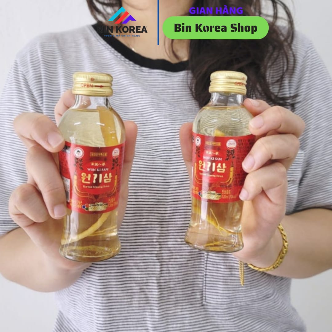 Nước Sâm Nguyên Củ Wonkisam Hộp 10 Chai x 120ml thumbnail 5