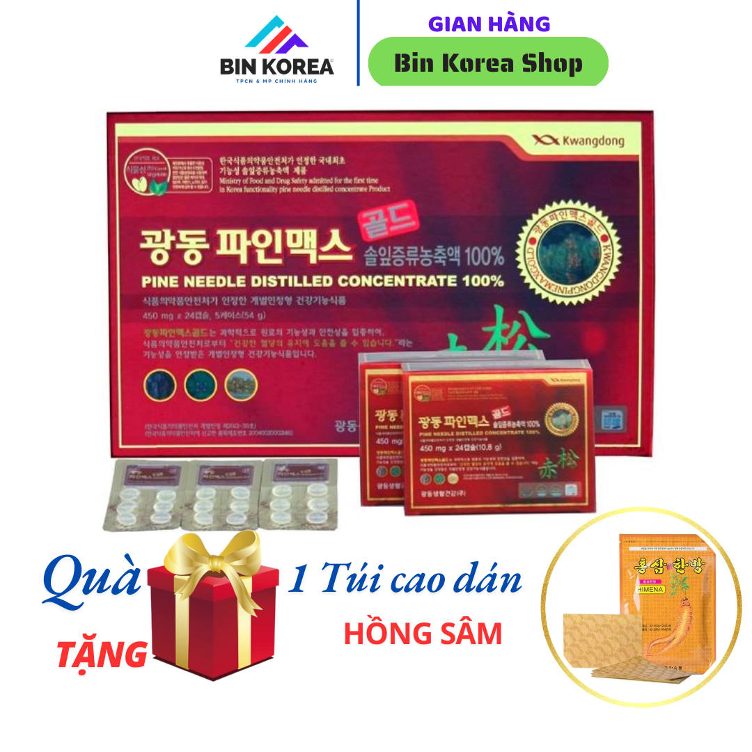 Viên Uống Tinh Dầu Thông Đỏ Kwang-Dong Hộp 120 Viên