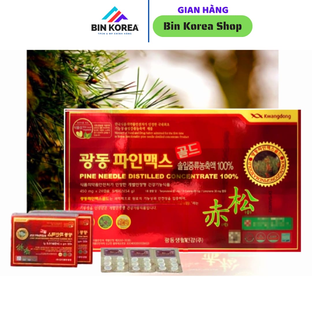 Viên Uống Tinh Dầu Thông Đỏ Kwang-Dong Hộp 120 Viên thumbnail 4