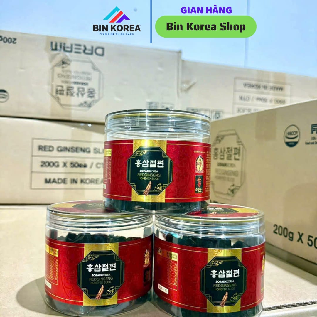 Hồng Sâm Thái Lát Tẩm Mật Ong Sobeak Hũ 200gram thumbnail 6