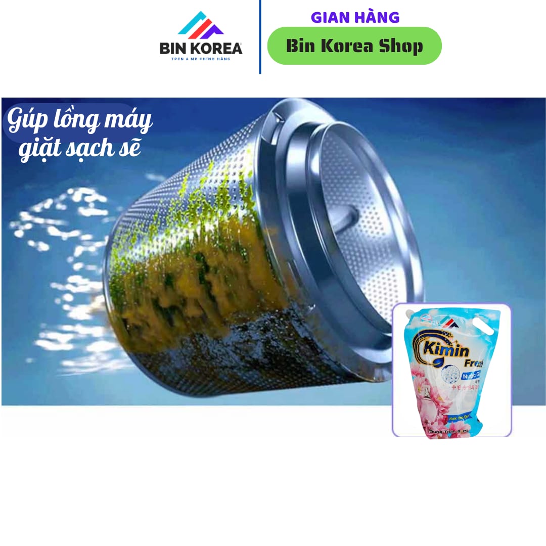 Nước Giặt Kimin Fresh Hương Nước Hoa Quyến Rũ Túi Lớn 3,2 Lít thumbnail 4