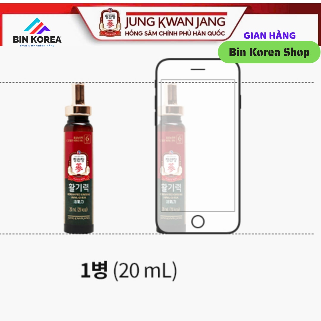 Tinh Chất Hồng Sâm Pha Sẵn Tonic KGC Jung Kwan Jang Hộp 10 Ống x 20ml thumbnail 4
