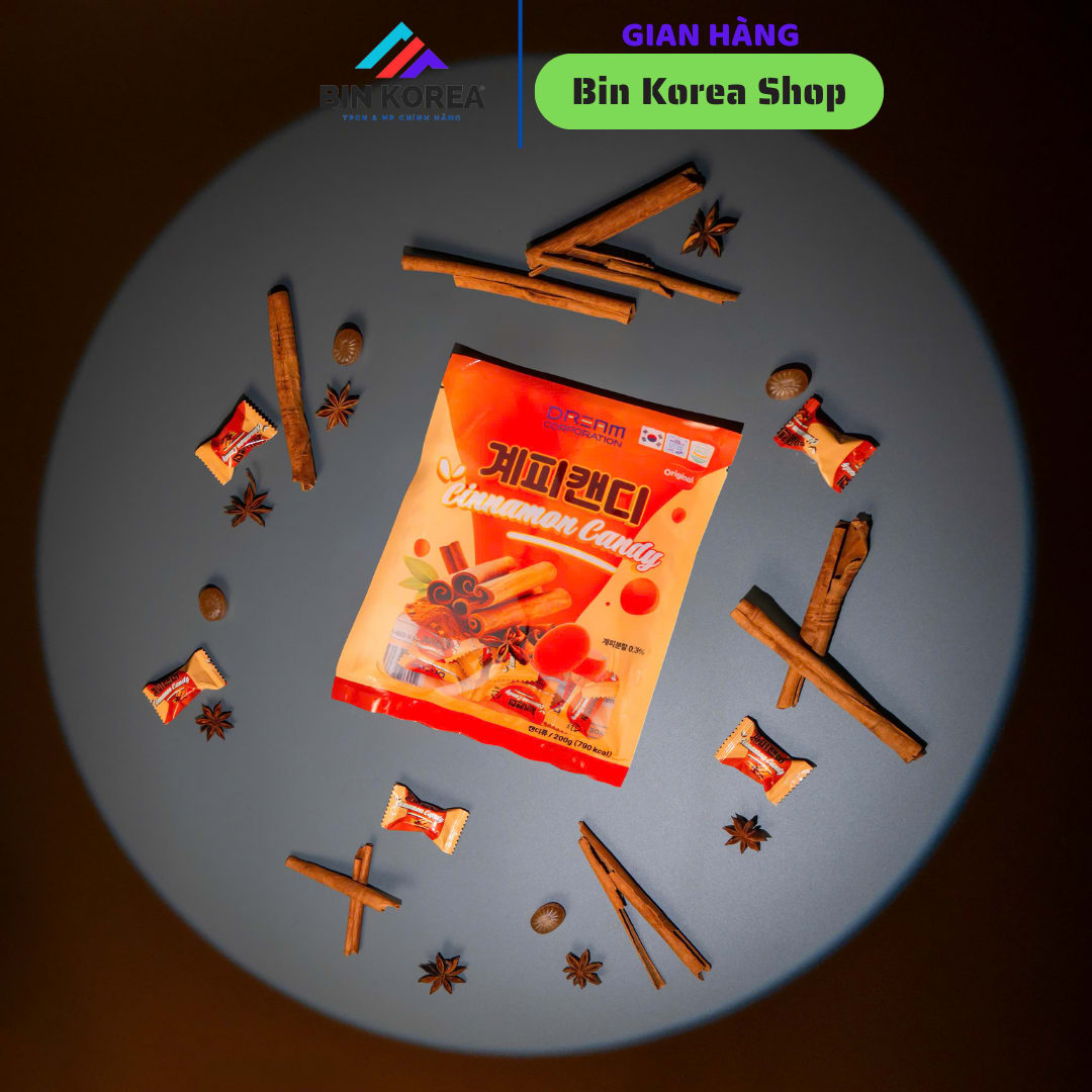 Kẹo Quế Hàn Quốc Túi 200gram thumbnail 2