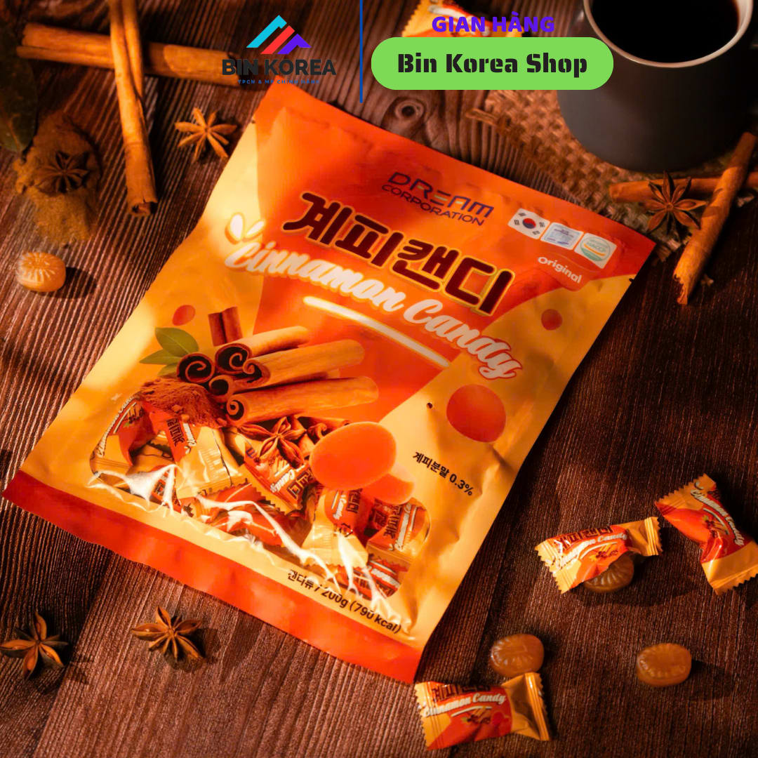 Kẹo Quế Hàn Quốc Túi 200gram thumbnail 3