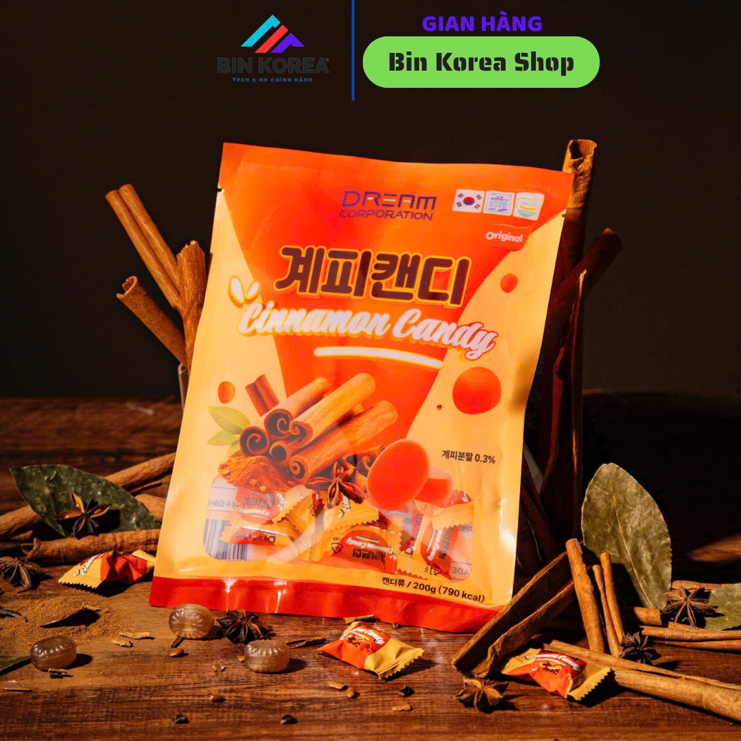 Kẹo Quế Hàn Quốc Túi 200gram thumbnail 8