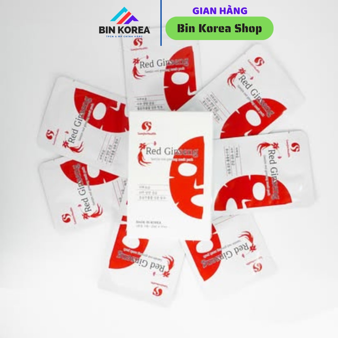 Mặt Nạ Dưỡng Da Chiết Xuất Hồng Sâm Samjin Health Hộp 10 Miếng thumbnail 4