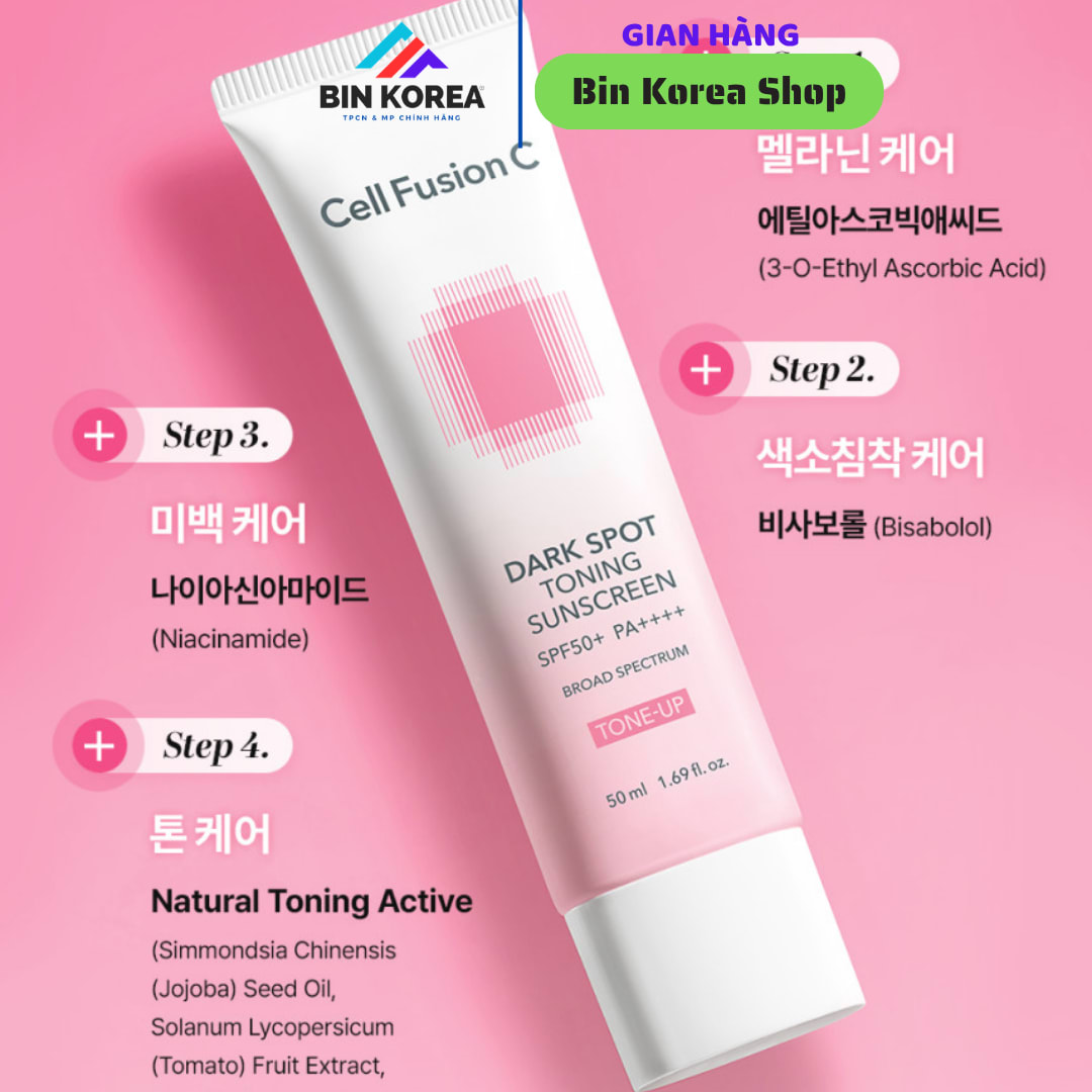 Kem Chống Nắng Cell Fusion C 50ml Dark Spot Toning Sunscreen Dành Cho Mọi Loại Da thumbnail 3
