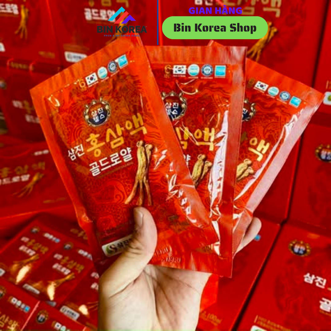 Nước Uống Hồng Sâm 6 Năm Tuổi Samjin Health Hộp 30 Gói x 70ml thumbnail 5