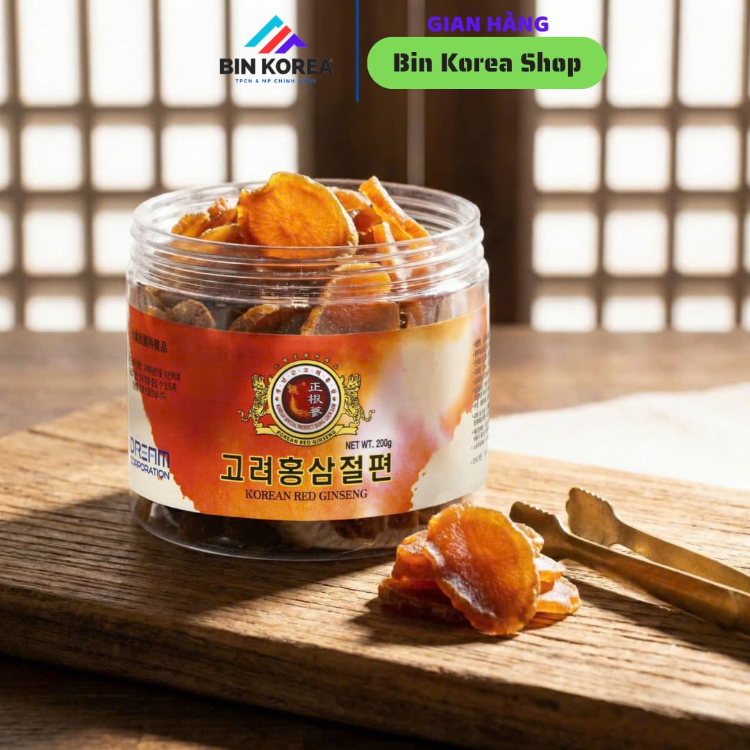 Hồng Sâm Thái Lát Hàn Quốc Dream Corporation Hũ 200gram thumbnail 3