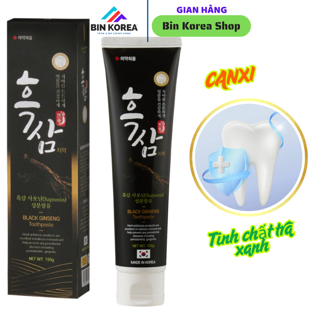 Kem Đánh Răng Hắc Sâm Black Ginseng Toothpaste Tuýp 150 gram  thumbnail 6
