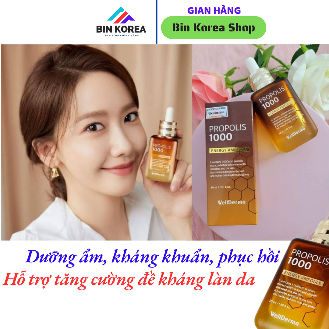 Serum Keo Ong Wellderma Propolis 1000 Energy Ampoule Chai 50 ml