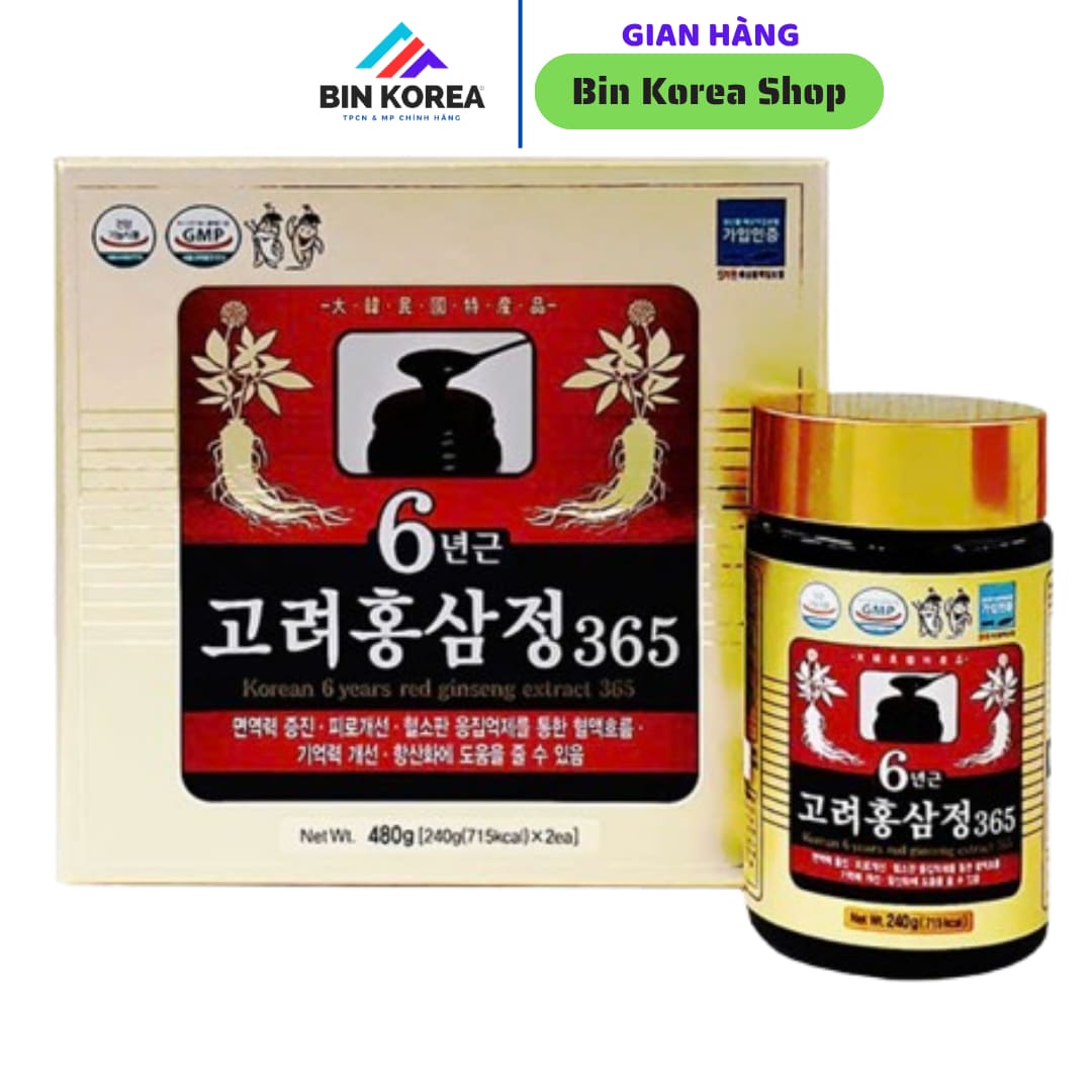 Cao Hồng Sâm 365 Hàn Quốc Sét Nhỏ 2 Hũ x 240gram