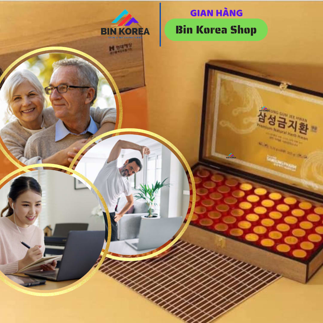 Thực Phẩm BVSK Samsung Gum Jee Hwan An Cung Hộp Gỗ 60 Viên x 3,75gram thumbnail 6